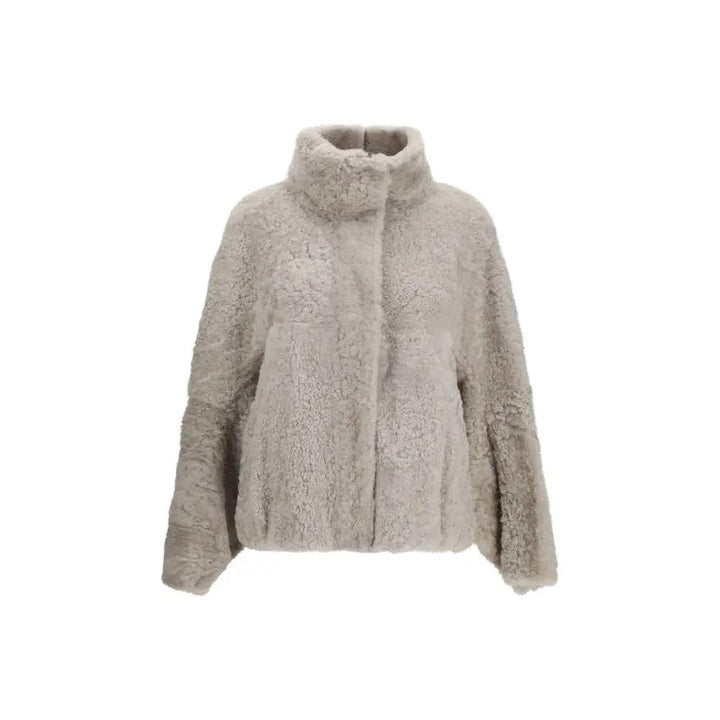 Brunello Cucinelli Sample Sale | Brunello Cucinelli Gray Faux Fur Full-Length Jacket - | Designer outlet
