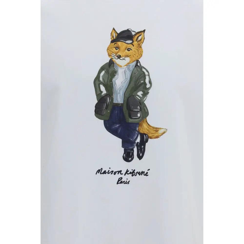 Maison Kitsuné Sample Sale | Maison Kitsuné White Cotton T-Shirt - | Designer outlet