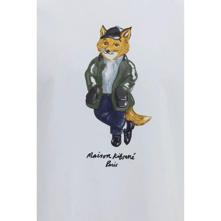 Maison Kitsuné Sample Sale | Maison Kitsuné White Cotton T-Shirt - | Designer outlet