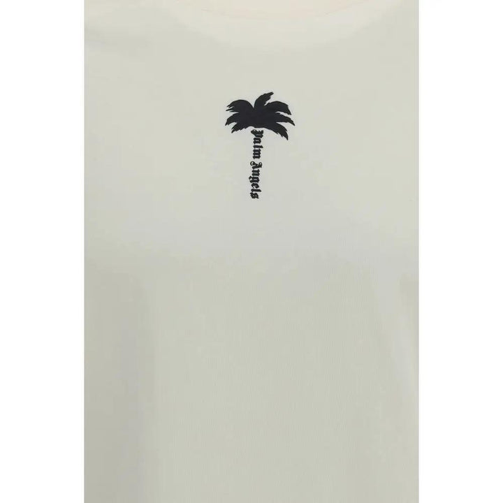 Palm Angels Sample Sale | Palm Angels Beige Cotton T-Shirt - | Designer outlet