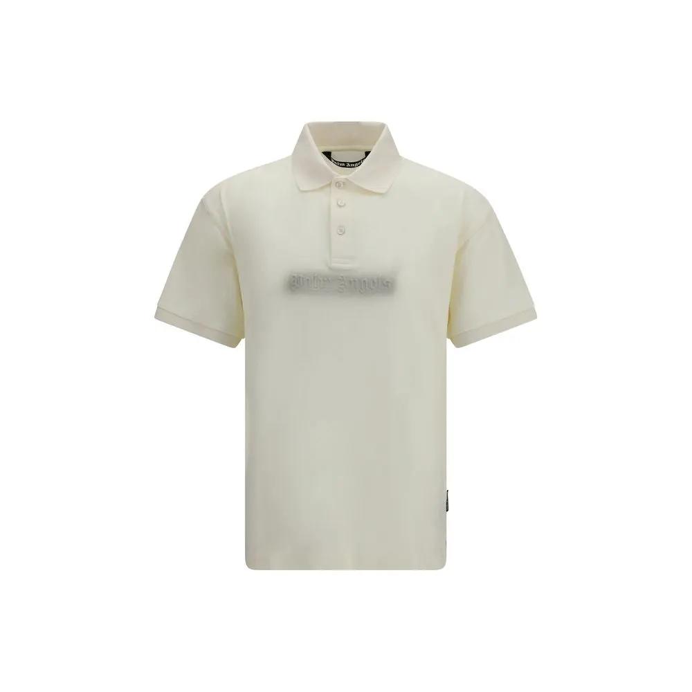 Palm Angels Sample Sale | Palm Angels Beige Cotton Polo Shirt - | Designer outlet