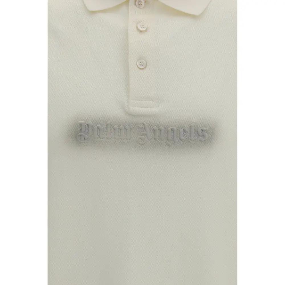 Palm Angels Sample Sale | Palm Angels Beige Cotton Polo Shirt - | Designer outlet