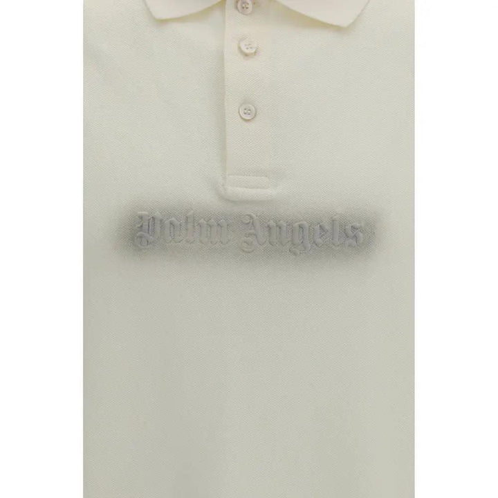 Palm Angels Sample Sale | Palm Angels Beige Cotton Polo Shirt - | Designer outlet