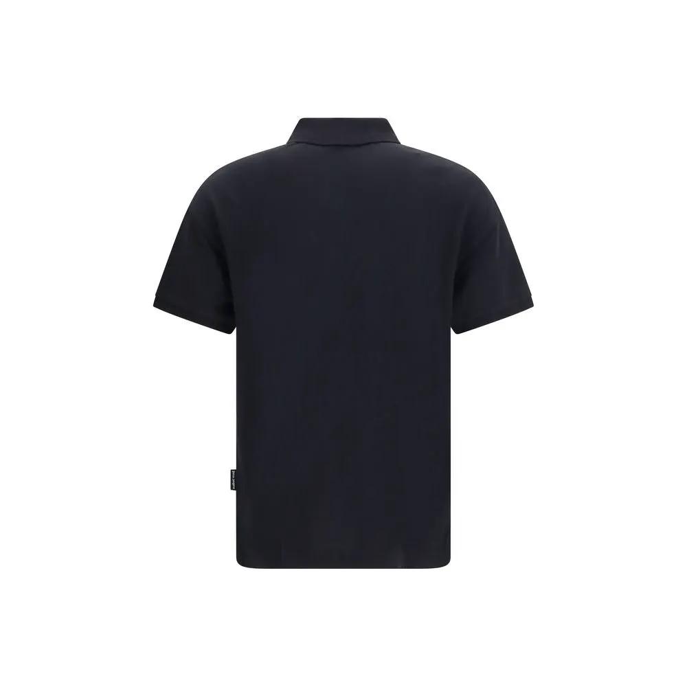 Palm Angels Sample Sale | Palm Angels Black Cotton Polo Shirt - | Designer outlet