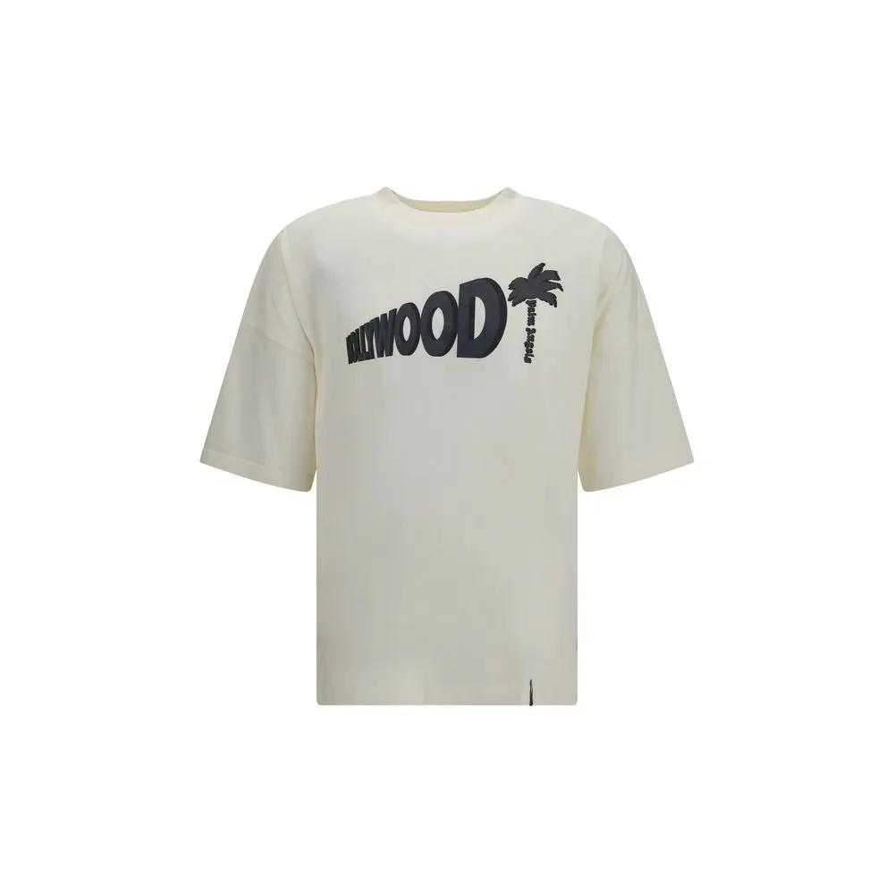 Palm Angels Sample Sale | Palm Angels White Cotton T-Shirt - | Designer outlet