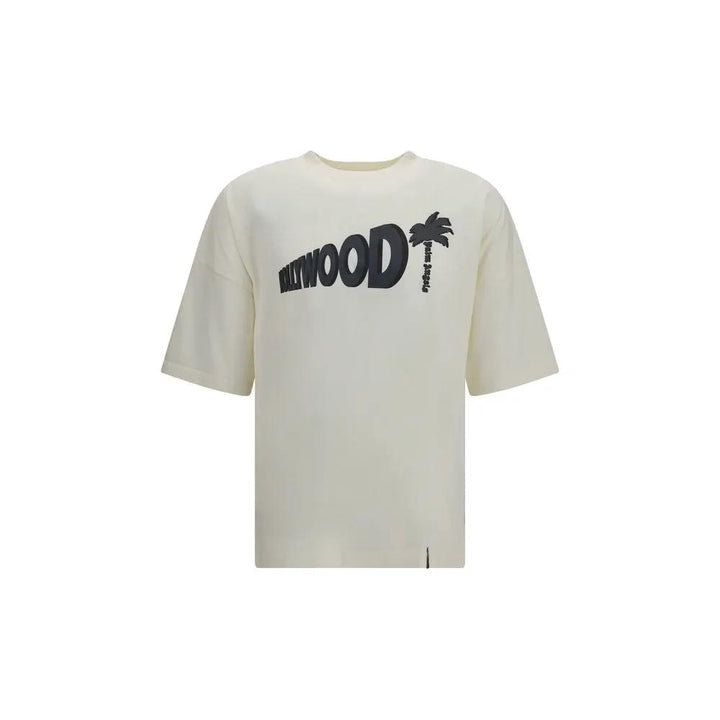 Palm Angels Sample Sale | Palm Angels White Cotton T-Shirt - | Designer outlet
