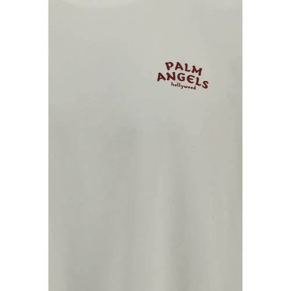 Palm Angels Sample Sale | Palm Angels Beige Cotton T-Shirt - | Designer outlet