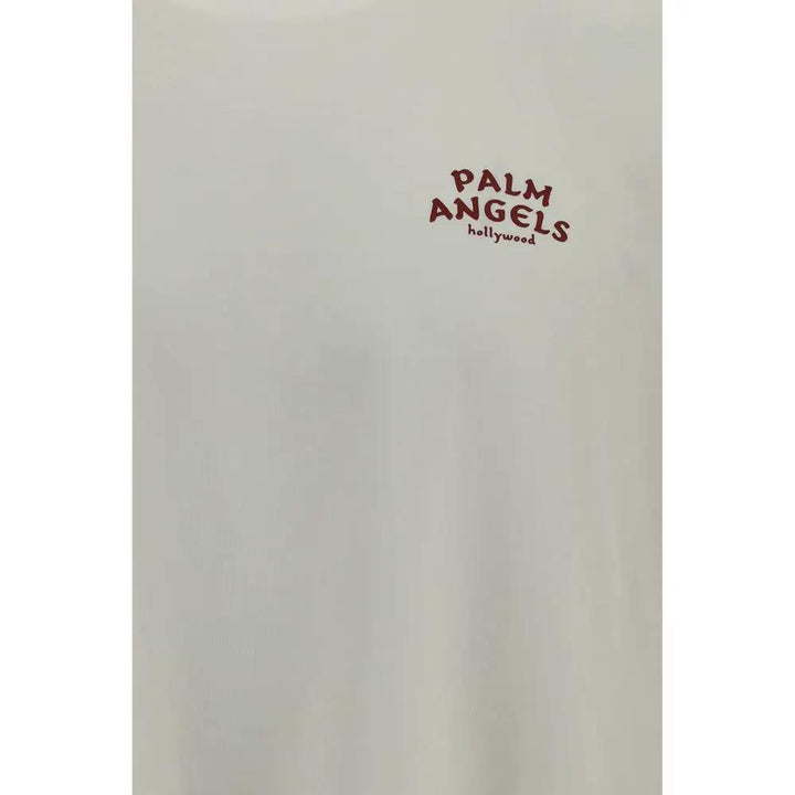 Palm Angels Sample Sale | Palm Angels Beige Cotton T-Shirt - | Designer outlet