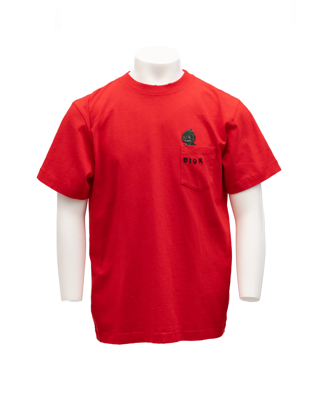 Dior Sample Sale | Dior Red Cotton T-Shirts Crew Neck - | Designer outlet