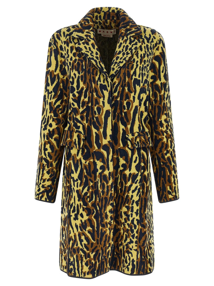 Marni Sample Sale | Marni Multicolor Virgin Wool Coat - | Designer outlet