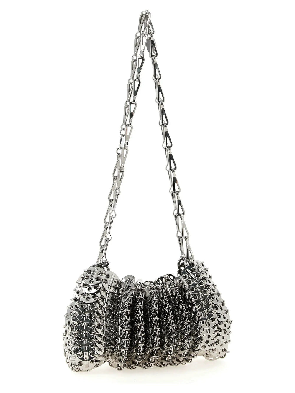 Paco Rabanne Sample Sale | Paco Rabanne Silver Stainless Steel Shoulder Bag - | Designer outlet