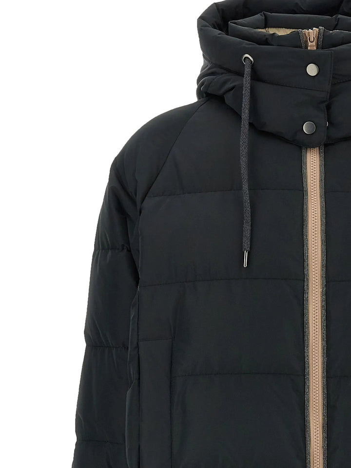 Brunello Cucinelli Sample Sale | Brunello Cucinelli Black Cotton Full-Length Jacket - | Designer outlet