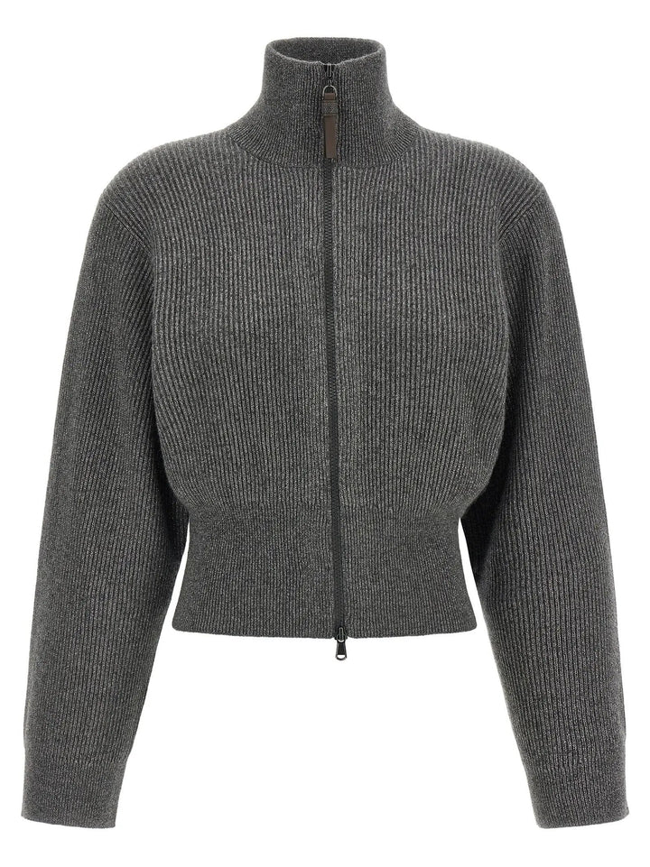 Brunello Cucinelli Sample Sale | Brunello Cucinelli Gray Cashmere Cardigan - | Designer outlet