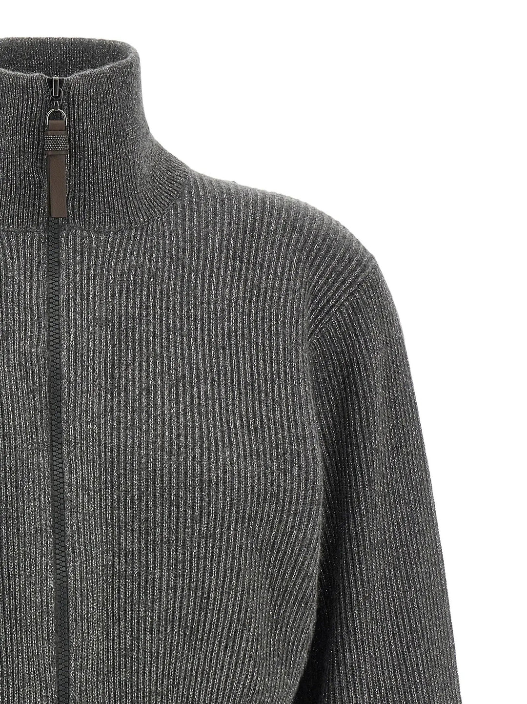 Brunello Cucinelli Sample Sale | Brunello Cucinelli Gray Cashmere Cardigan - | Designer outlet