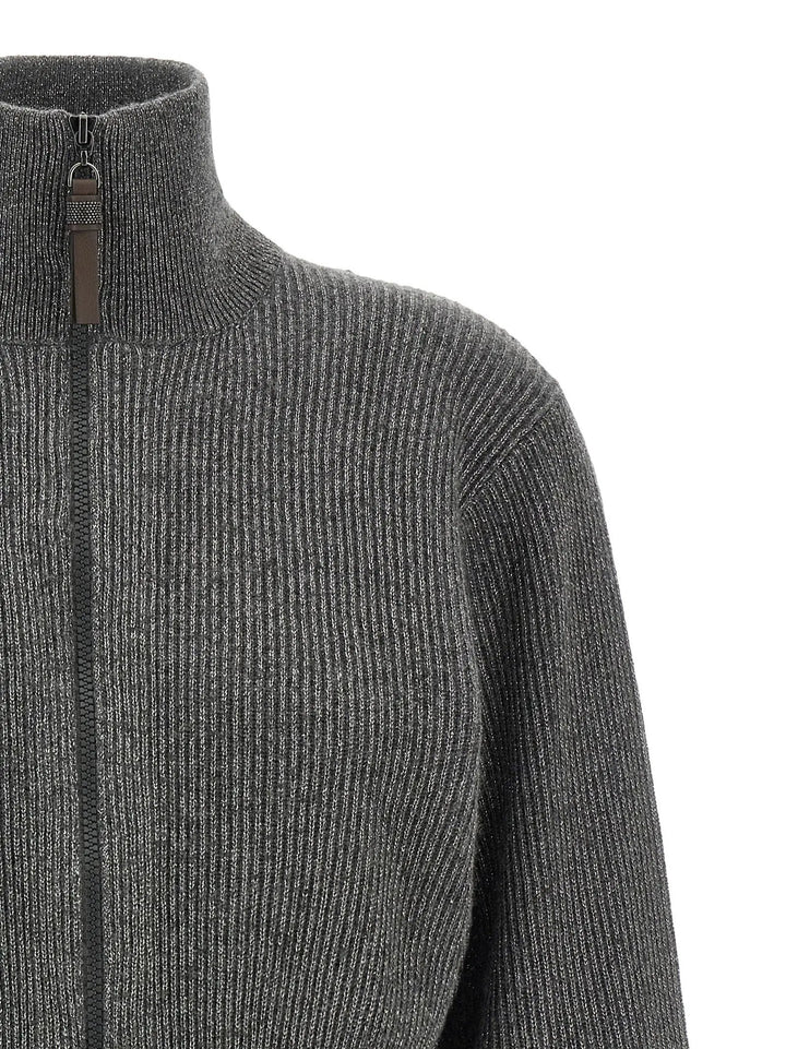 Brunello Cucinelli Sample Sale | Brunello Cucinelli Gray Cashmere Cardigan - | Designer outlet