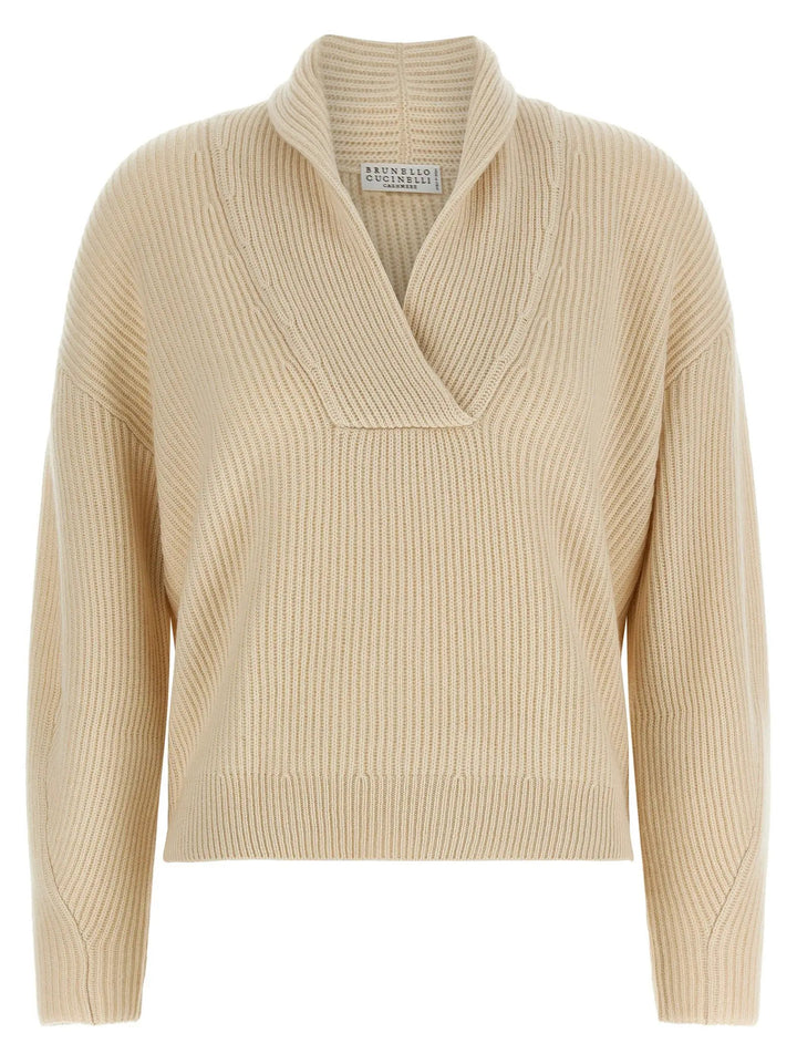 Brunello Cucinelli Sample Sale | Brunello Cucinelli Beige Cashmere Cardigan - | Designer outlet