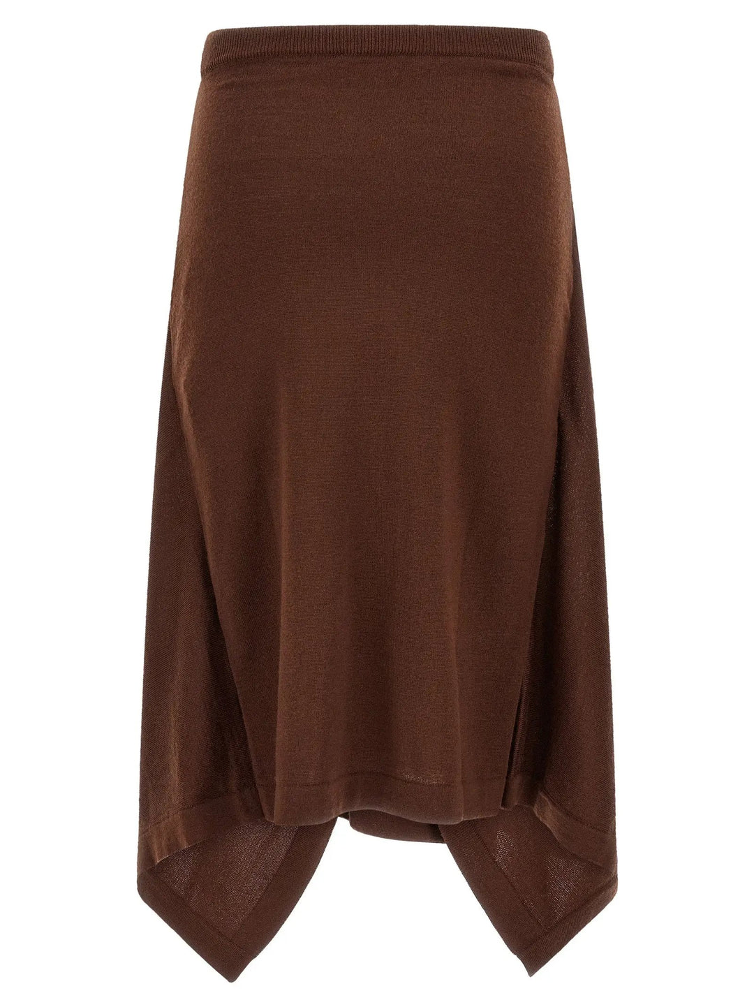 Lemaire Sample Sale | Lemaire Brown Wool Midi Skirt - | Designer outlet