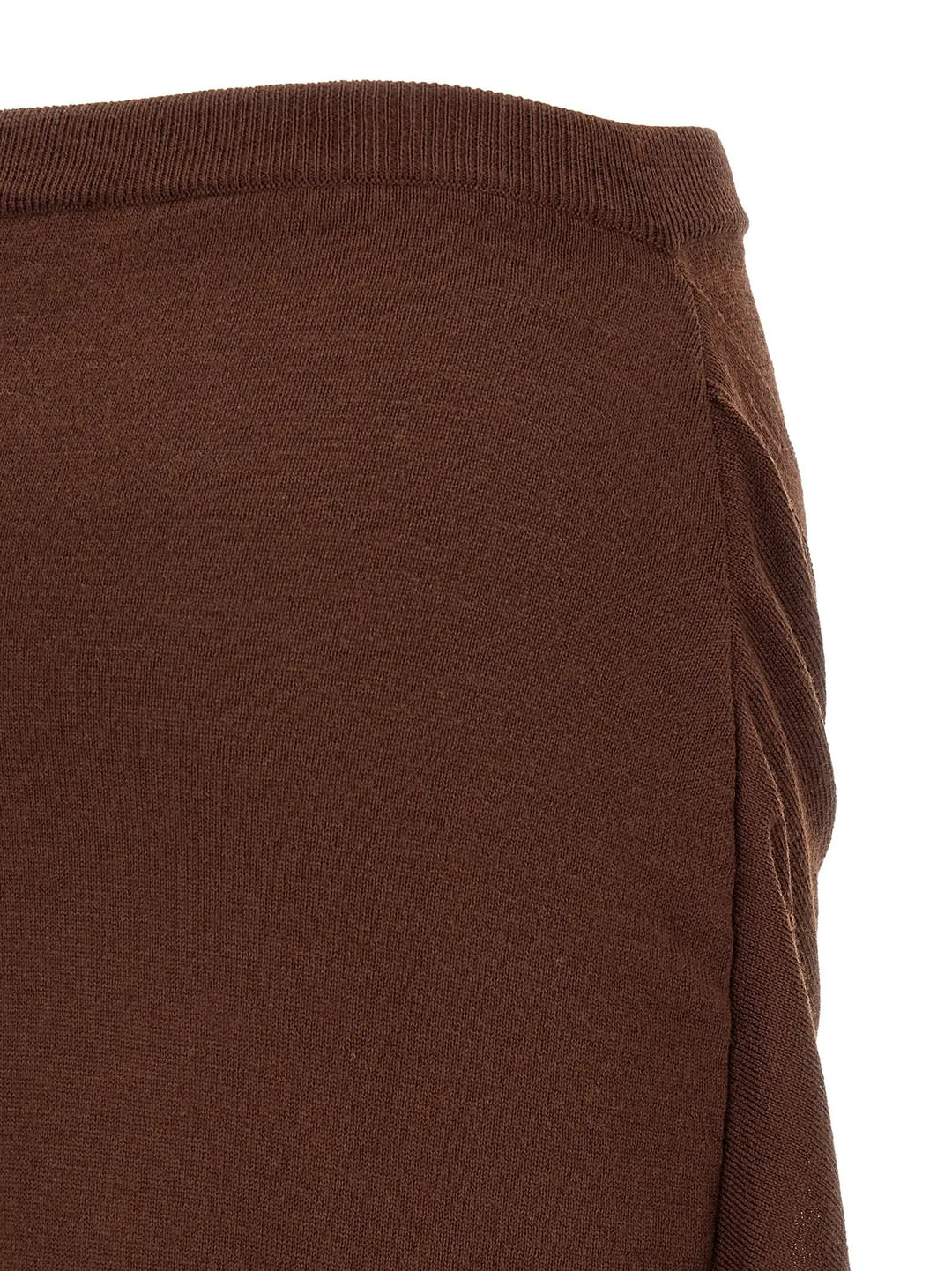 Lemaire Sample Sale | Lemaire Brown Wool Midi Skirt - | Designer outlet