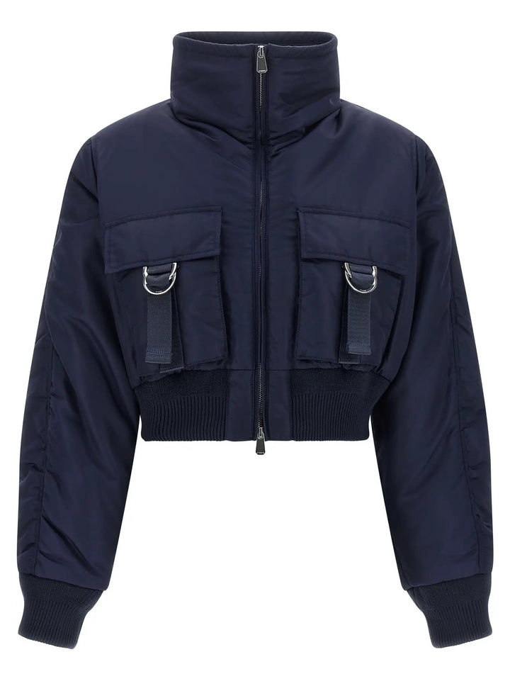 PINKO Sample Sale | PINKO Blue Polyamide Bomber - | Designer outlet