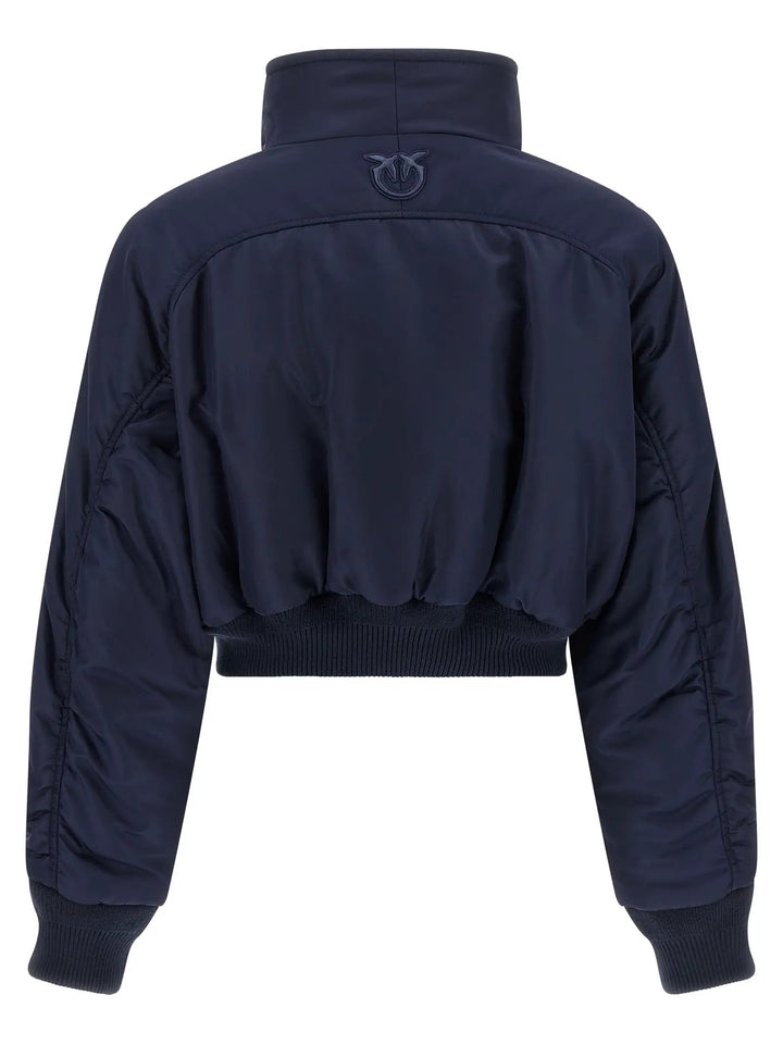 PINKO Sample Sale | PINKO Blue Polyamide Bomber - | Designer outlet