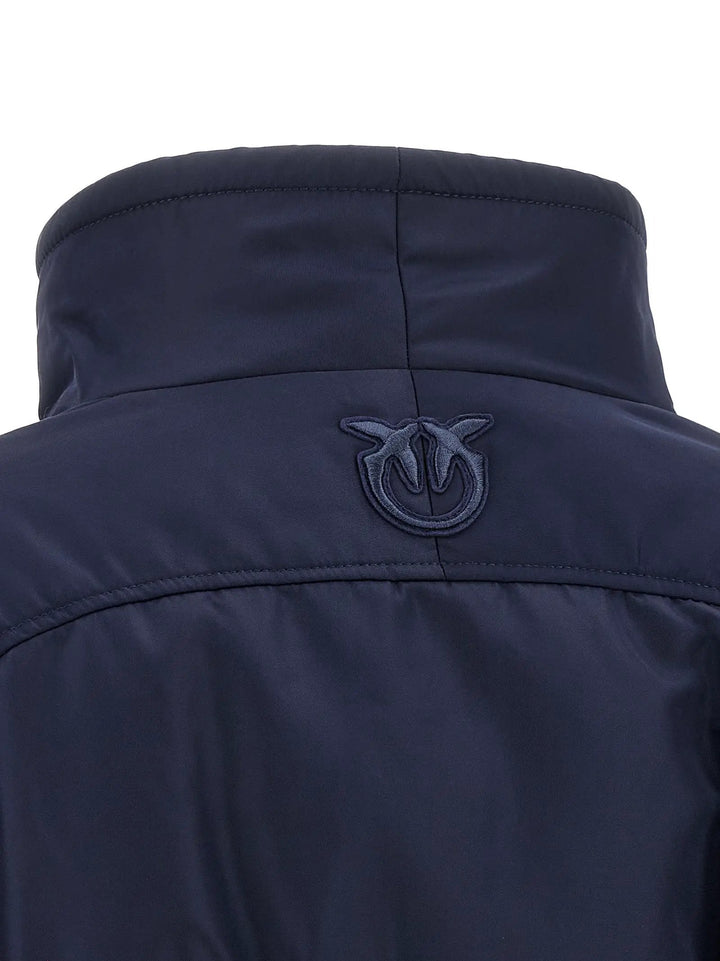 PINKO Sample Sale | PINKO Blue Polyamide Bomber - | Designer outlet