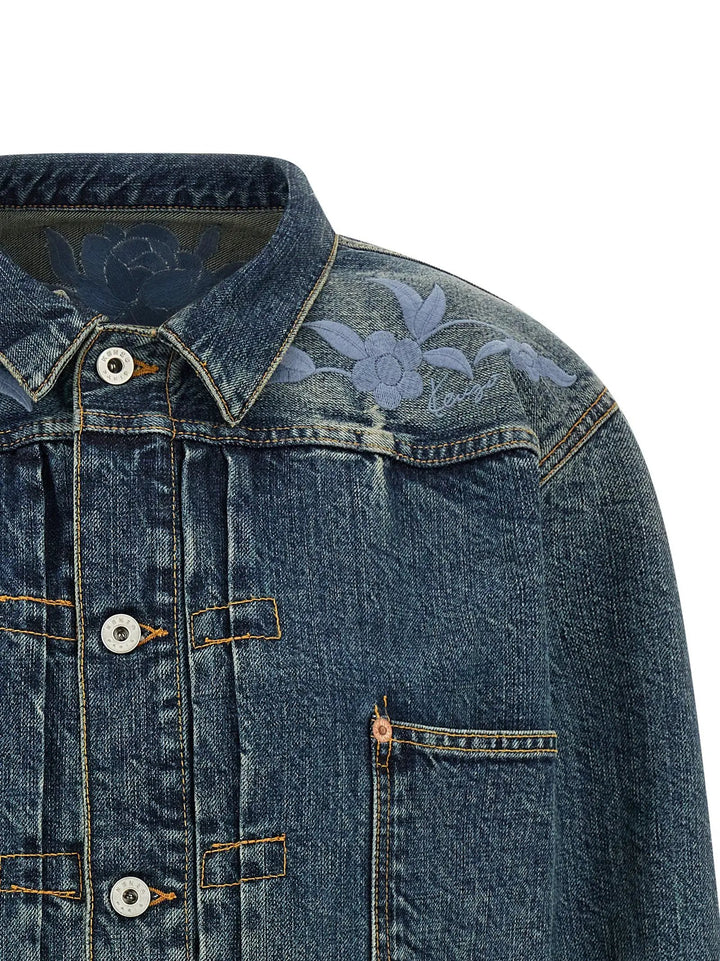 Kenzo Sample Sale | Kenzo Blue Cotton Denim Jacket - | Designer outlet