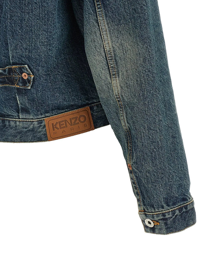Kenzo Sample Sale | Kenzo Blue Cotton Denim Jacket - | Designer outlet