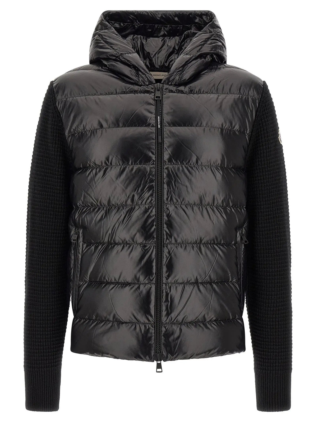 Moncler Sample Sale | Moncler Black Polyamide Cardigan - | Designer outlet