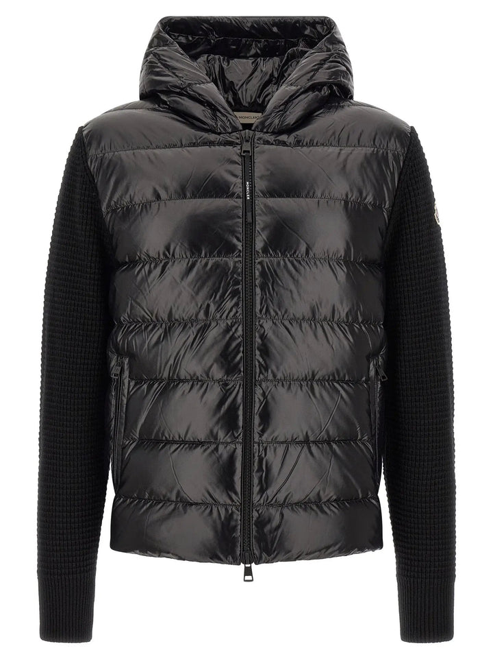 Moncler Sample Sale | Moncler Black Polyamide Cardigan - | Designer outlet