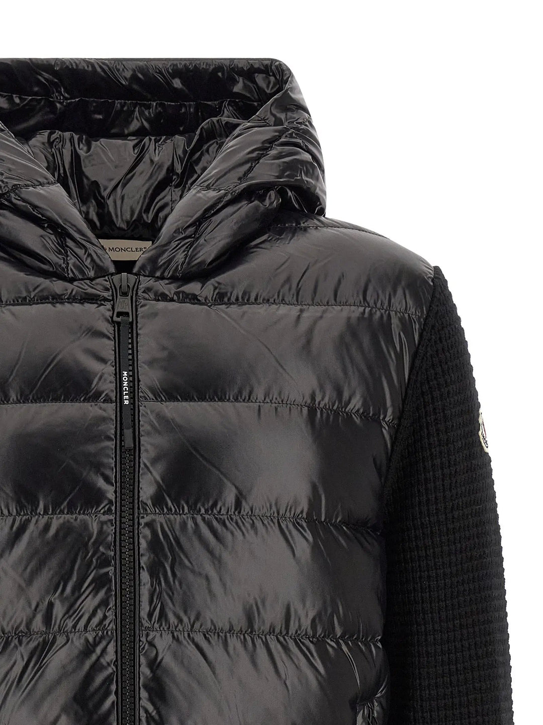 Moncler Sample Sale | Moncler Black Polyamide Cardigan - | Designer outlet