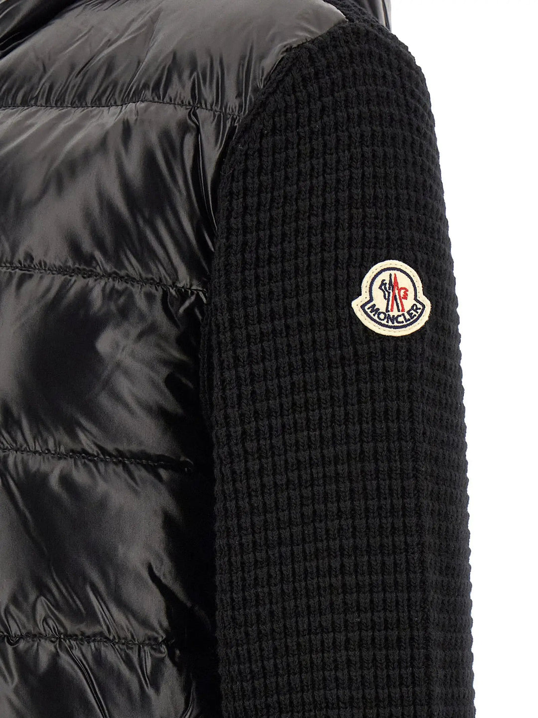 Moncler Sample Sale | Moncler Black Polyamide Cardigan - | Designer outlet