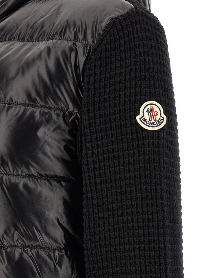 Moncler Sample Sale | Moncler Black Polyamide Cardigan - | Designer outlet