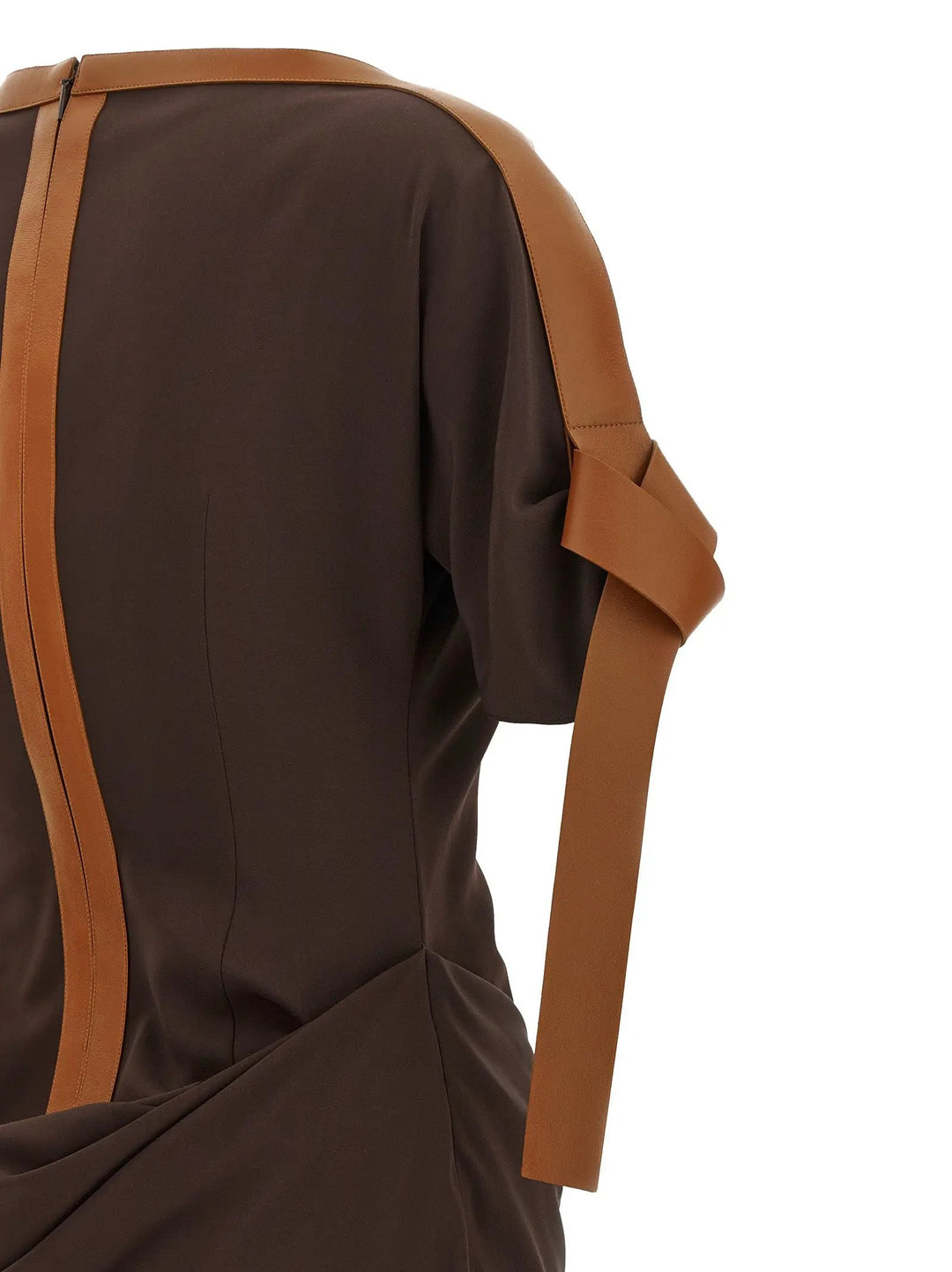 Ferragamo Sample Sale | Ferragamo Brown Viscose Long Dress - | Designer outlet