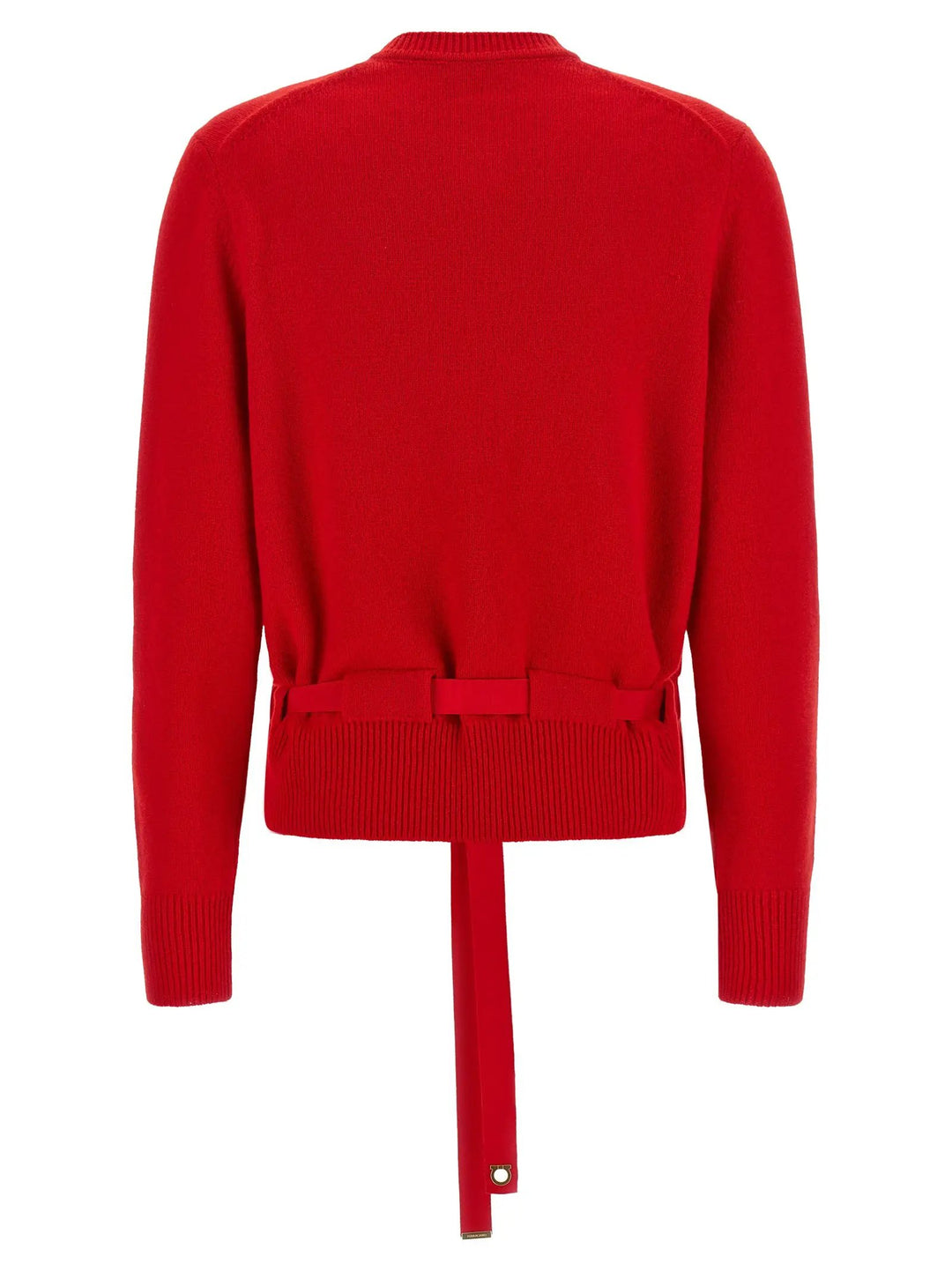 Ferragamo Sample Sale | Ferragamo Red Cashmere Cardigan - | Designer outlet