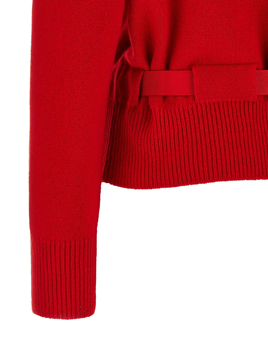 Ferragamo Sample Sale | Ferragamo Red Cashmere Cardigan - | Designer outlet