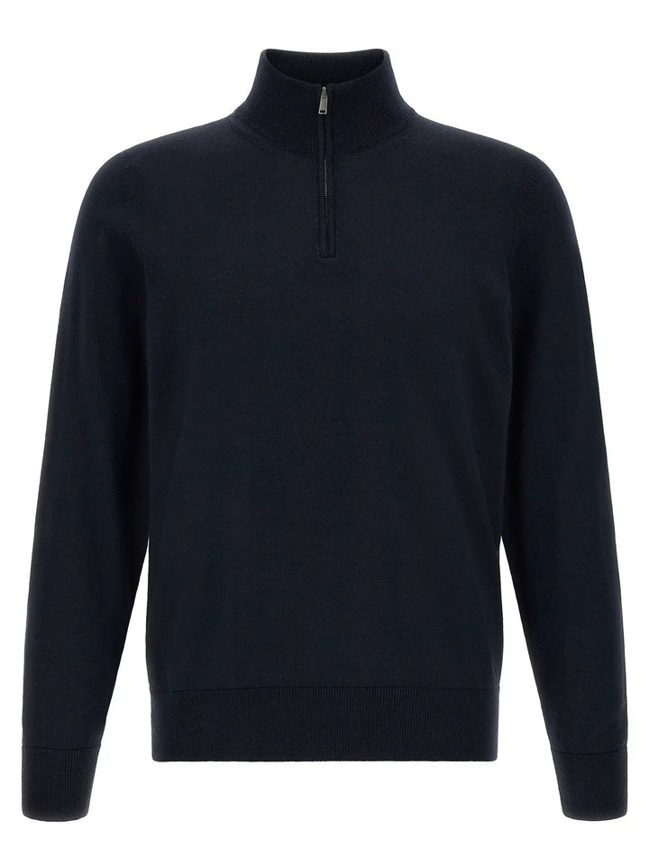 Hugo Boss Sample Sale | Hugo Boss Blue Virgin Wool Cardigan - | Designer outlet