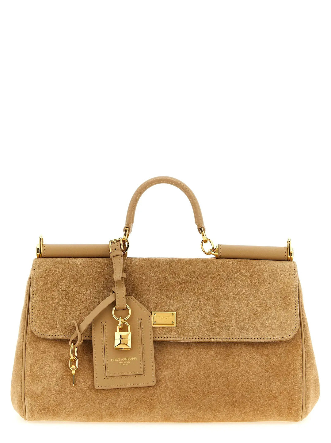 Dolce & Gabbana Sample Sale | Dolce & Gabbana Beige Calfskin Handbag - | Designer outlet