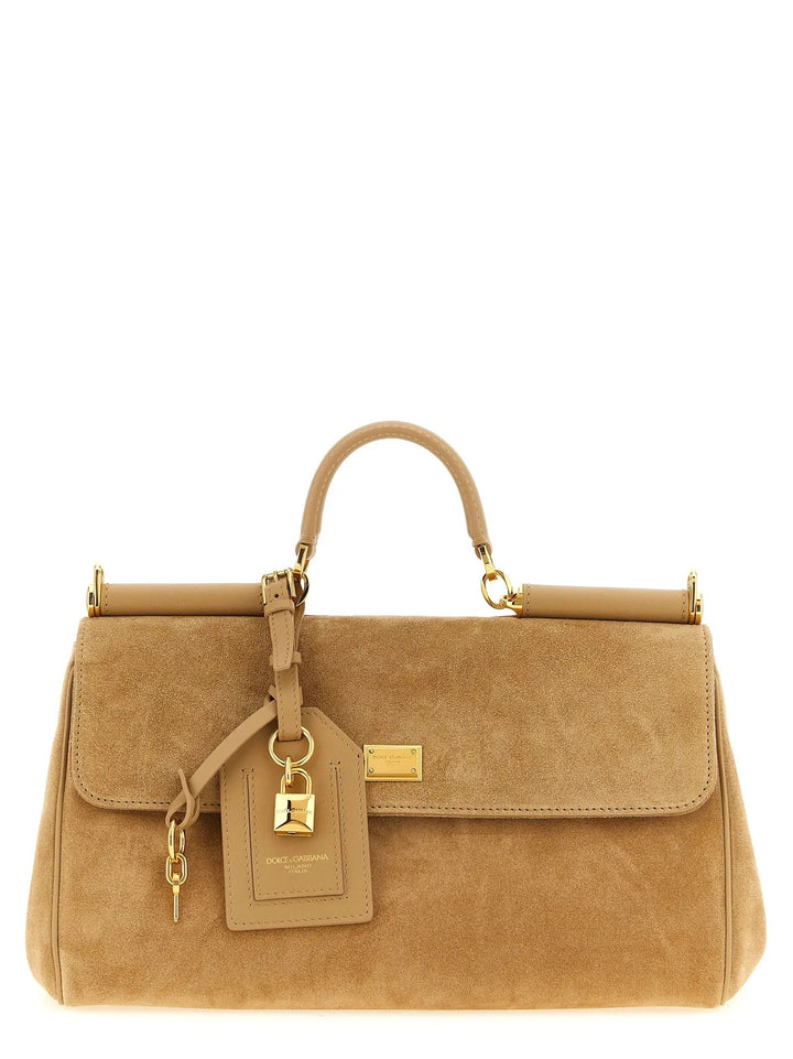 Dolce &amp; Gabbana Sample Sale | Dolce &amp; Gabbana Beige Calfskin Handbag - | Designer outlet