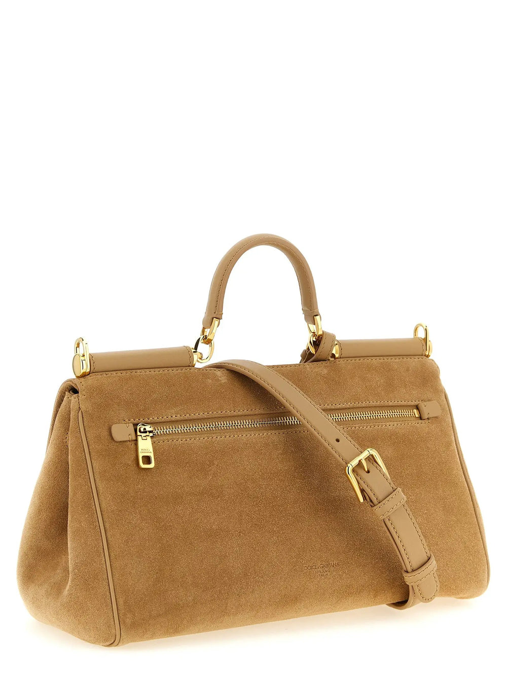 Dolce & Gabbana Sample Sale | Dolce & Gabbana Beige Calfskin Handbag - | Designer outlet