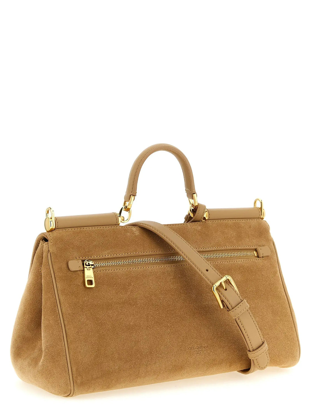 Dolce &amp; Gabbana Sample Sale | Dolce &amp; Gabbana Beige Calfskin Handbag - | Designer outlet