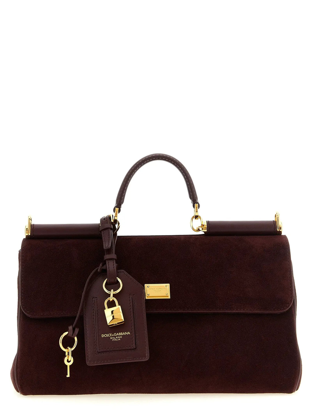 Dolce & Gabbana Sample Sale | Dolce & Gabbana Bordeaux Calfskin Handbag - | Designer outlet