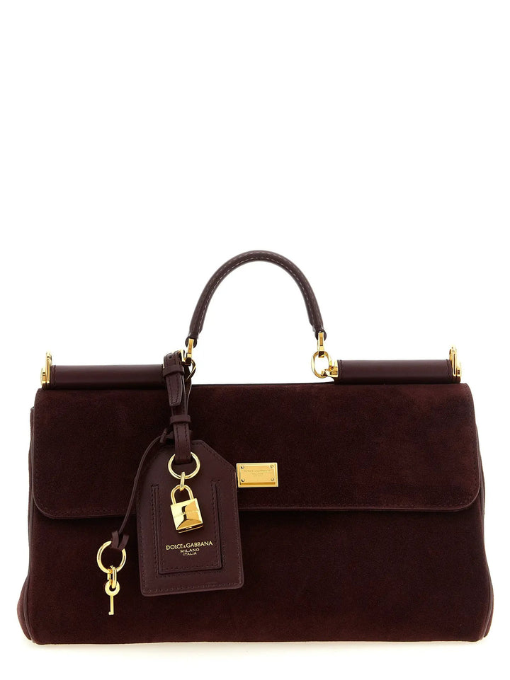 Dolce &amp; Gabbana Sample Sale | Dolce &amp; Gabbana Bordeaux Calfskin Handbag - | Designer outlet