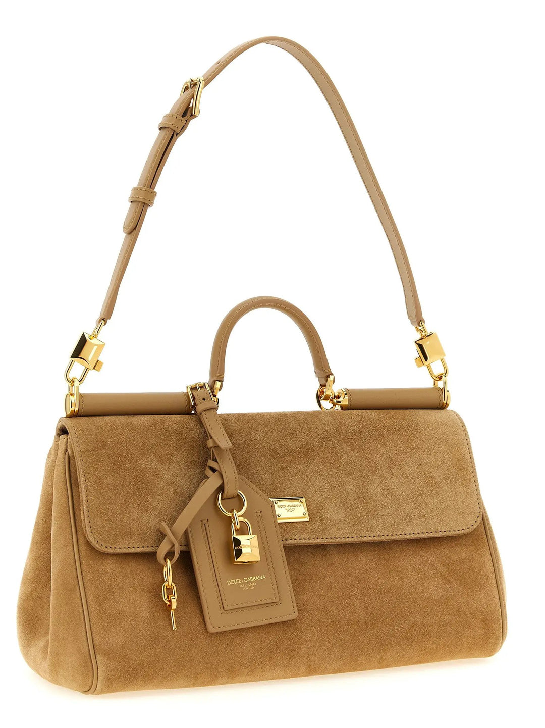 Dolce &amp; Gabbana Sample Sale | Dolce &amp; Gabbana Beige Calfskin Handbag - | Designer outlet