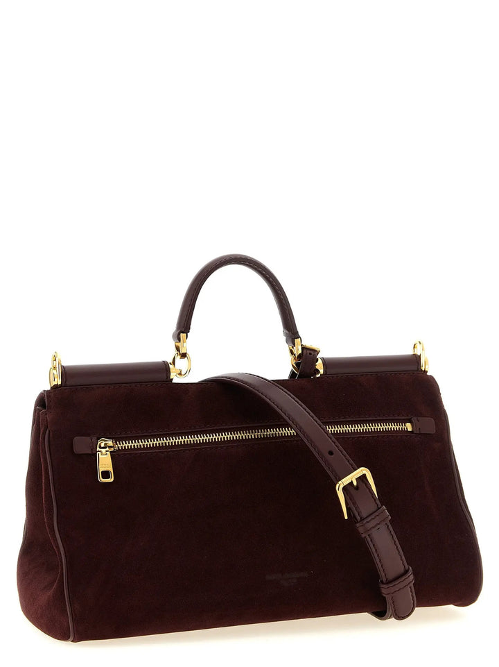 Dolce &amp; Gabbana Sample Sale | Dolce &amp; Gabbana Bordeaux Calfskin Handbag - | Designer outlet