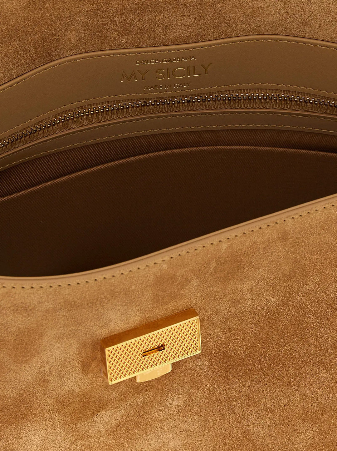 Dolce &amp; Gabbana Sample Sale | Dolce &amp; Gabbana Beige Calfskin Handbag - | Designer outlet