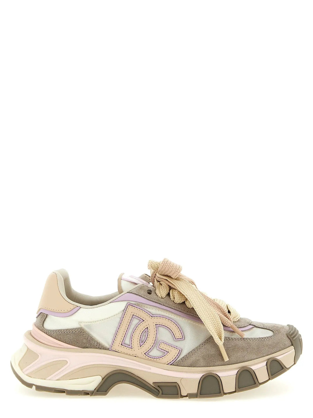 Dolce &amp; Gabbana Sample Sale | Dolce &amp; Gabbana Beige Calfskin Athletic Sneakers - | Designer outlet