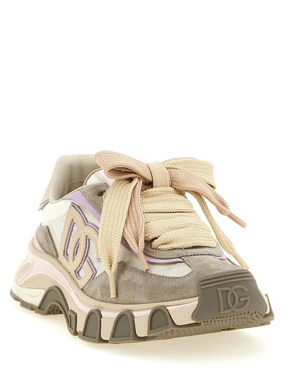 Dolce &amp; Gabbana Sample Sale | Dolce &amp; Gabbana Beige Calfskin Athletic Sneakers - | Designer outlet