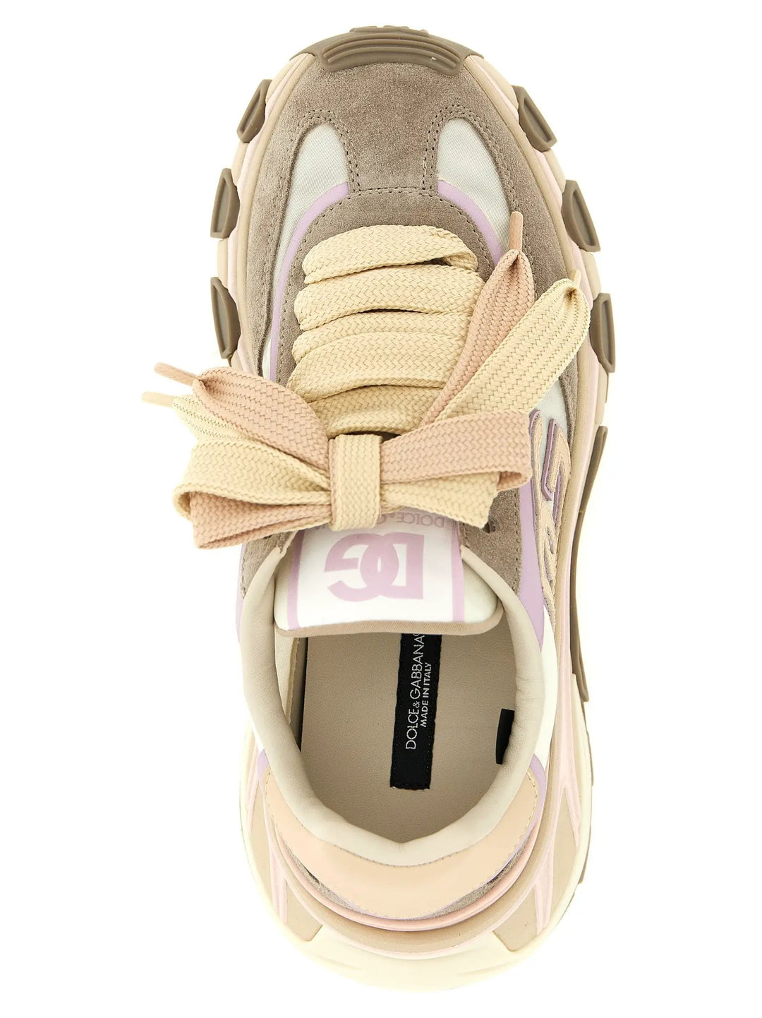 Dolce &amp; Gabbana Sample Sale | Dolce &amp; Gabbana Beige Calfskin Athletic Sneakers - | Designer outlet