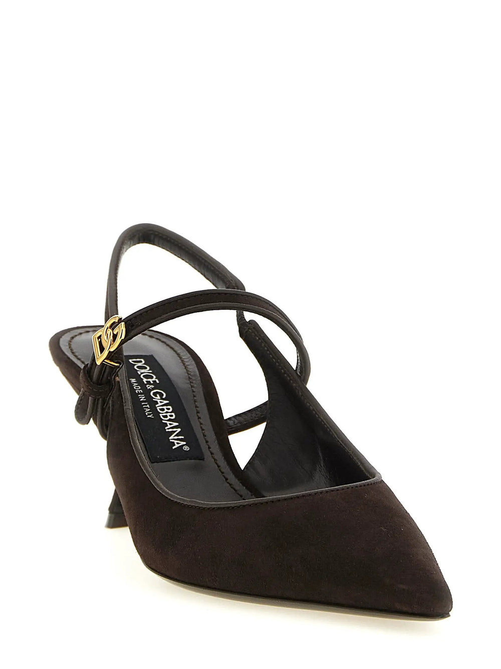 Dolce & Gabbana Sample Sale | Dolce & Gabbana Brown Goatskin Mid Heel Pumps - | Designer outlet