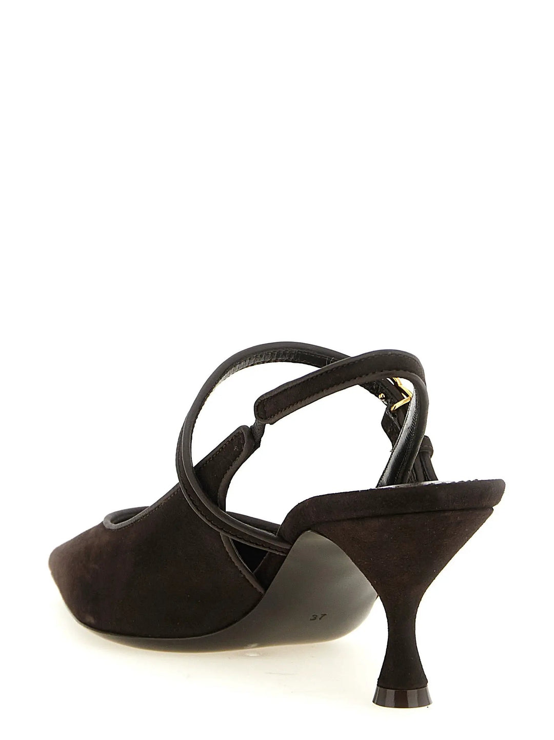 Dolce &amp; Gabbana Sample Sale | Dolce &amp; Gabbana Brown Goatskin Mid Heel Pumps - | Designer outlet